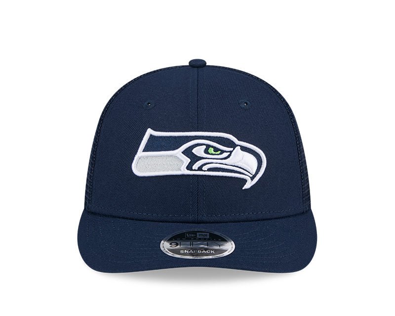 Seattle Seahawks Navy 9FIFTY Snapback Trucker Hat - New Era - 23850212801