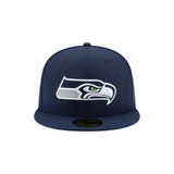 Seattle Seahawks Oceanside Navy 59FIFTY Fitted Hat - New Era - 23140412801