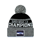 Seattle Seahawks Super Bowl LX Champions Parade Cuffed Knit Pom Beanie - New Era - 36030712803