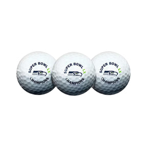 Seattle Seahawks Super Bowl LX Champions White Golf Ball Set - Wincraft - 36030819