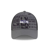 Seattle Seahawks Super Bowl LX Charcoal 9FORTY A - Frame Trucker Hat - New Era - 36030212802
