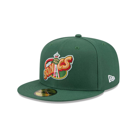 Seattle SuperSonics Hardwood Classics Green 59FIFTY Fitted Hat - New Era - 23440323301