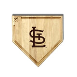 St. Louis Cardinals Home Plate Cutting Boards | Multiple Sizes | Multiple Designs - Baseball BBQ - 