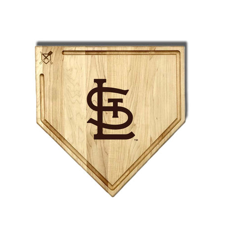 St. Louis Cardinals Home Plate Cutting Boards | Multiple Sizes | Multiple Designs - Baseball BBQ - 