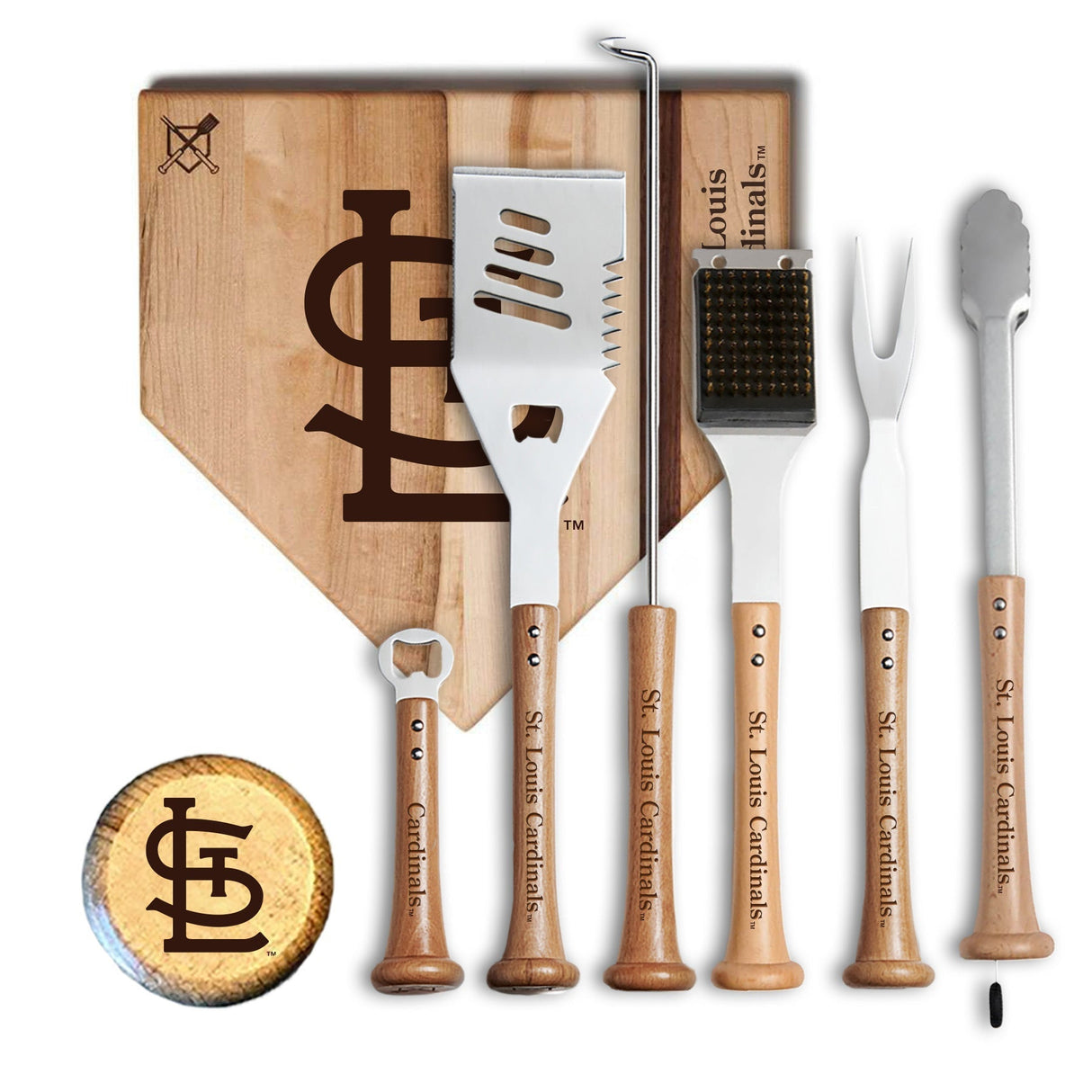 St Louis Cardinals MVP Grill Set - Baseball BBQ - 