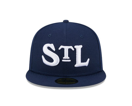 St. Louis Stars Navy Cooperstown Collection Turn Back The Clock 59FIFTY Fitted Hat - New Era - 