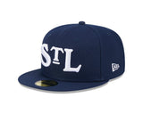 St. Louis Stars Navy Cooperstown Collection Turn Back The Clock 59FIFTY Fitted Hat - New Era - 