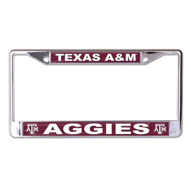 Front view of a Texas Tech Red Raiders license plate frame showcasing red and white team graphics with a white background
