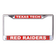 Front view of a UCLA Bruins license plate frame showcasing blue and yellow lettering on a chrome border with white background