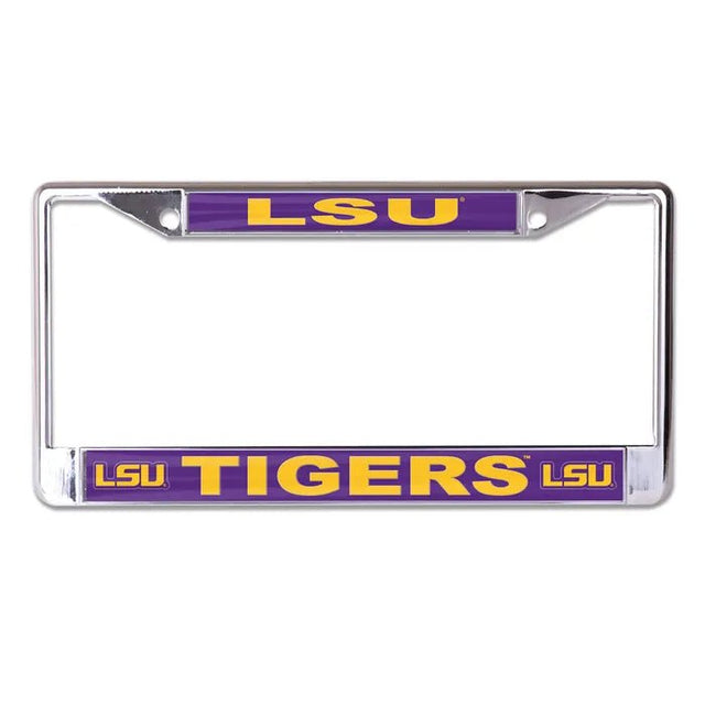 Front view of a State College license plate frame showcasing MICHIGAN and M WOLVERINES M lettering on a white background