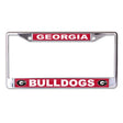 Front view of a Kentucky Wildcats license plate frame showcasing blue team graphics with a white background