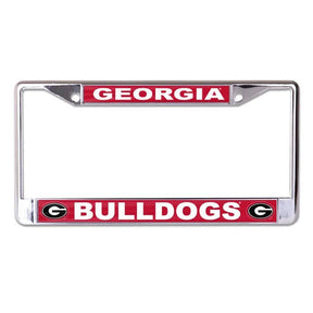 Front view of a Kentucky Wildcats license plate frame showcasing blue team graphics with a white background