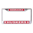Front view of State College license plate frame showcasing blue UNC Tar Heels panels with a white background