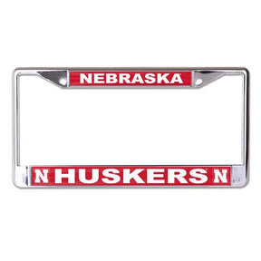 Front view of State College license plate frame showcasing blue UNC Tar Heels panels with a white background