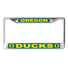 Front view of a State College license plate frame showcasing Penn State and Nittany Lions text on a white background