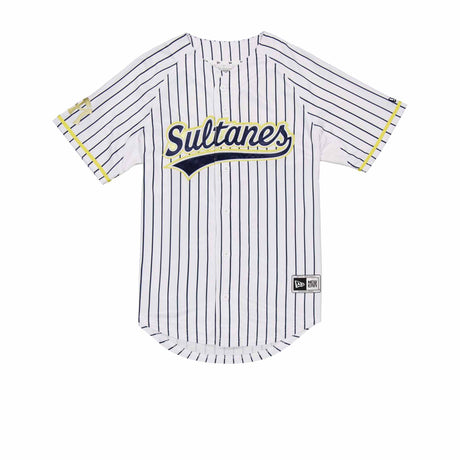 Sultanes de Monterrey White Pinstripe New Era Baseball Jersey - New Era - 