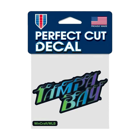 Tampa Bay Rays City Connect 4x4 Perfect Cut Decal - Wincraft - 3271409