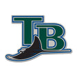 Tampa Bay Rays Cooperstown Collection TB Ray Logo Collector Enamel Pin - Wincraft - 323610409