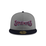 Tennessee Smokies Southern League Gray Navy 59FIFTY Fitted Hat - New Era - 236211408301