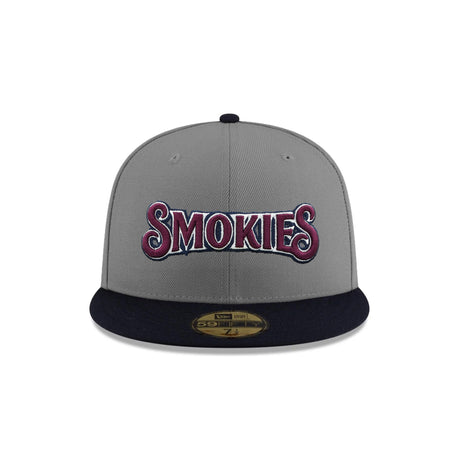 Tennessee Smokies Southern League Gray Navy 59FIFTY Fitted Hat - New Era - 236211408301