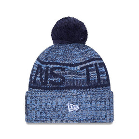 Tennessee Titans Navy/Light Blue Pom Knit Beanie - New Era - 