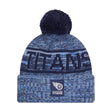 Tennessee Titans Navy/Light Blue Pom Knit Beanie - New Era - 238302130