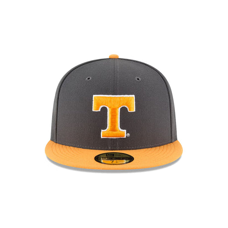 Tennessee Volunteers 59FIFTY Fitted Hat Gray Orange Brim - New Era - 23480766201