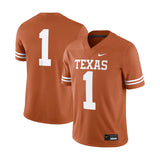 Texas Longhorns 1 Burnt Orange Game Jersey - Nike - 2303766301