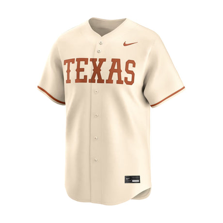 Texas Longhorns Alternate Cream Limited Jersey - Nike - 230370166317