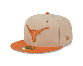 Texas Longhorns Camel & Burnt Orange 59FIFTY Fitted Hat - New Era - 