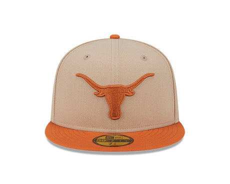 Texas Longhorns Camel & Burnt Orange 59FIFTY Fitted Hat - New Era - 