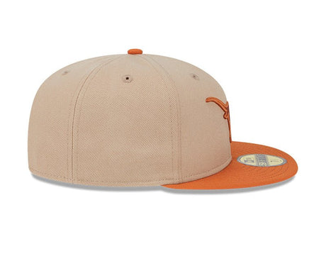 Texas Longhorns Camel & Burnt Orange 59FIFTY Fitted Hat - New Era - 