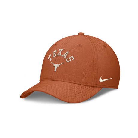 Texas Longhorns Nike Campus Prep Chained and Arched Texas Orange SwooshFlex Hat - Nike - 230530566301