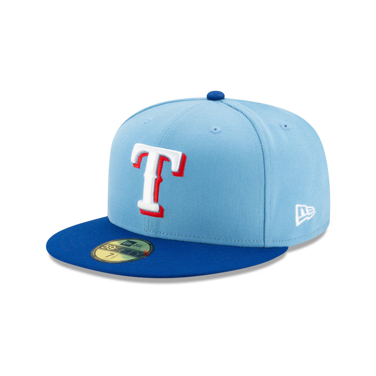 Texas Rangers 50th Anniversary Light Blue & Royal 59FIFTY Fitted Hat - New Era - 