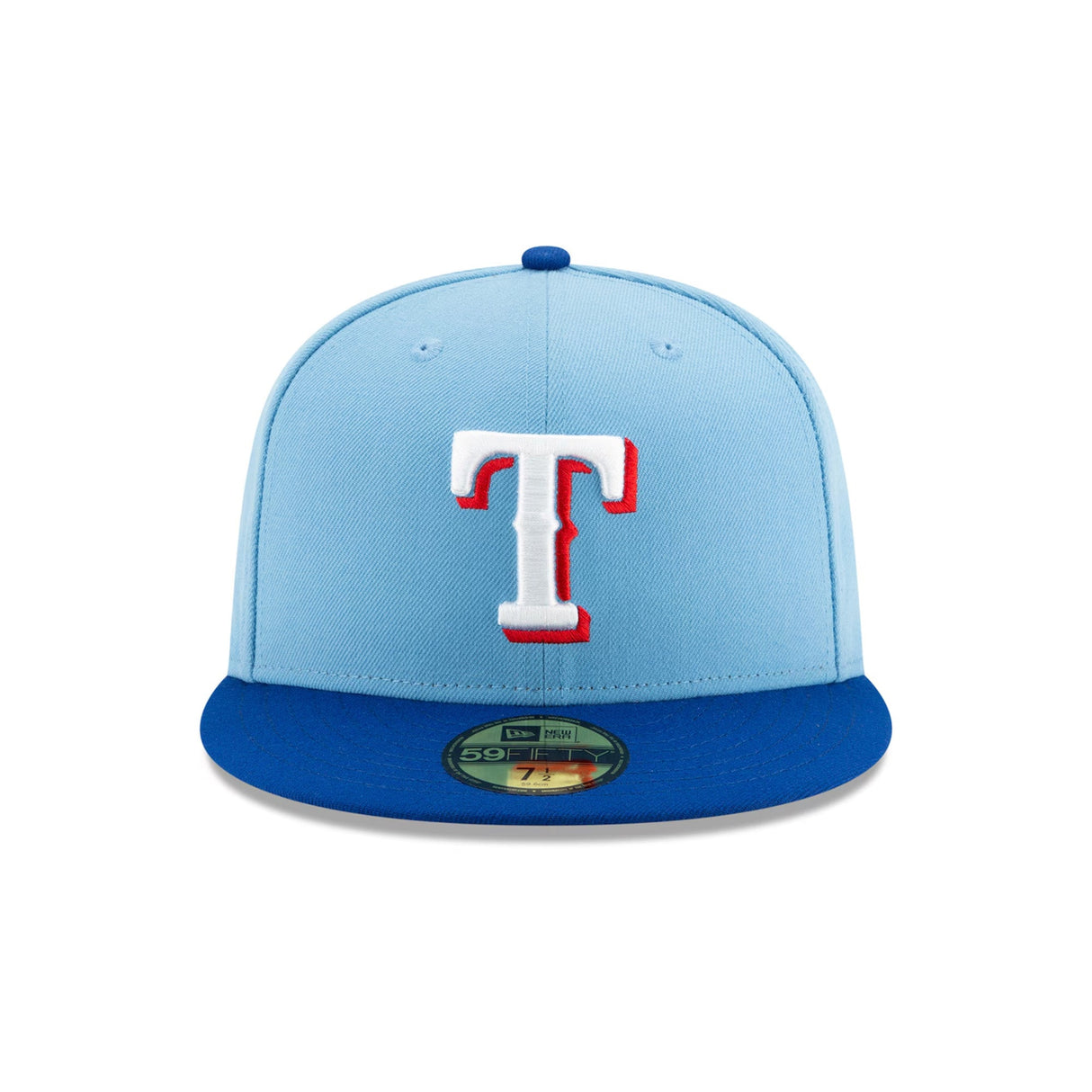 Texas Rangers 50th Anniversary Light Blue & Royal 59FIFTY Fitted Hat - New Era - 