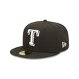 Texas Rangers Black & White Logo 59FIFTY Fitted Hat - New Era - 23011142201