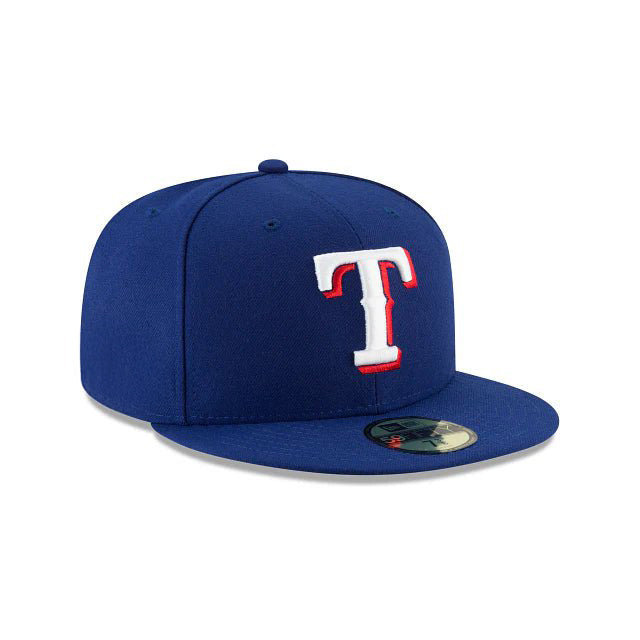 Texas Rangers Blue Authentic Collection 59FIFTY Fitted Hat