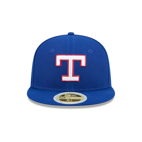 Texas Rangers Cooperstown Hall Of Fame Patch Blue 59FIFTY Fitted Hat - New Era - 23672742201