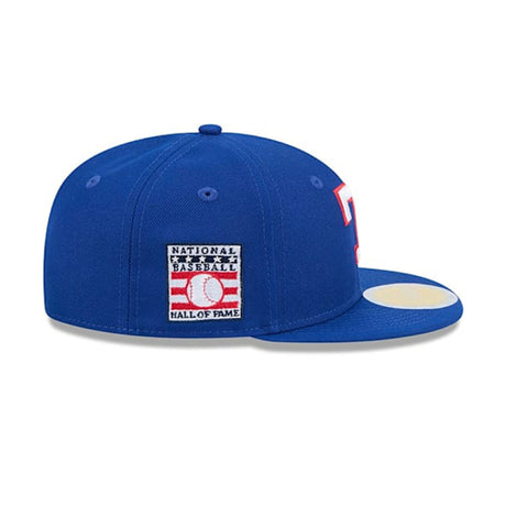 Texas Rangers Cooperstown Hall Of Fame Patch Blue 59FIFTY Fitted Hat - New Era - 23672742201