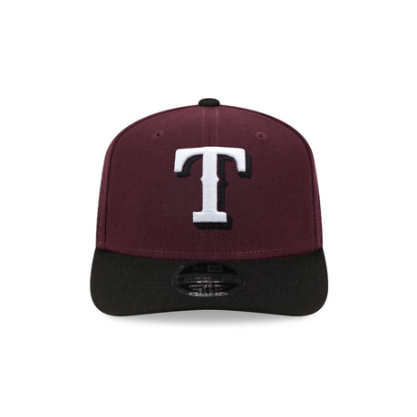 Texas Rangers Maroon & Black 9SEVENTY Stretch Snap Hat - New Era - 23013942201