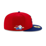 Texas Rangers Red & Blue 50th Anniversary 59FIFTY Fitted Hat - New Era - 