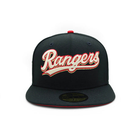 Texas Rangers Red & Gold Script 59FIFTY Fitted - New Era - 