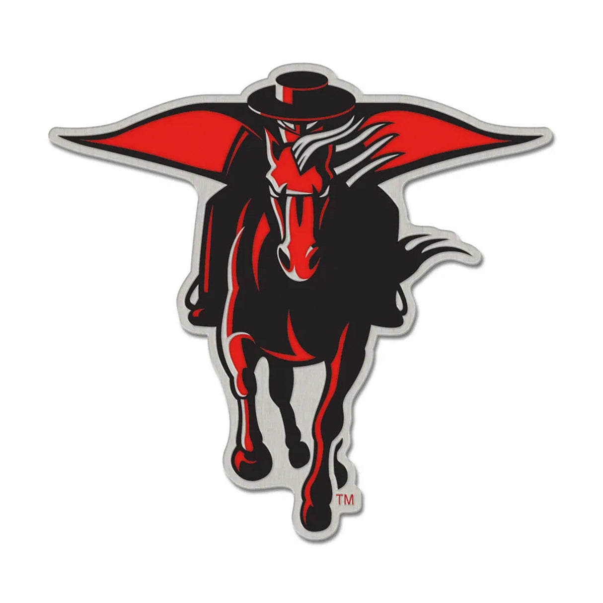 Texas Tech Red Raiders Masked Rider Logo Collector Enamel Pin - Wincraft - 3236016652
