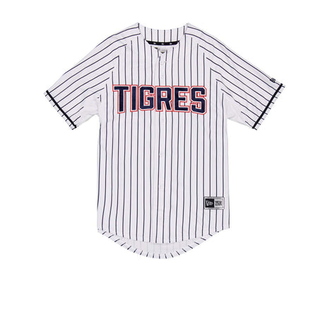 Tigres de Quintana Roo 50th Anniversary White Pinstripe New Era Baseball Jersey - New Era - 