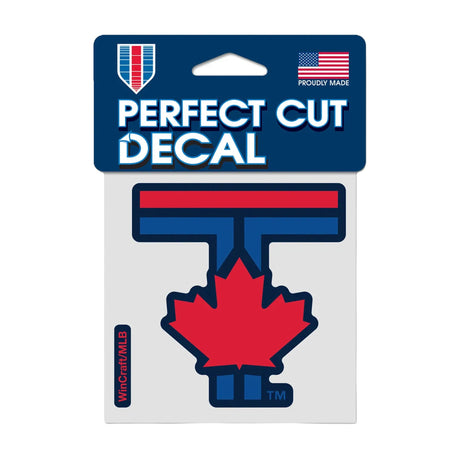 Toronto Blue Jays City Connect 4x4 Perfect Cut Decal - Wincraft - 3271404