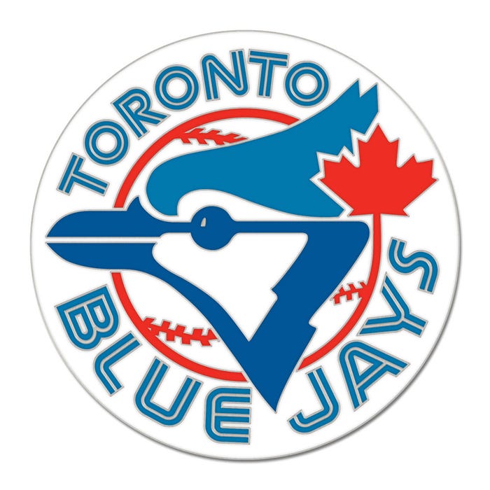 Toronto Blue Jays Cooperstown Collection Retro Circle Logo Collector Enamel Pin - Wincraft - 323610404