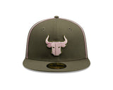 Toros de Tijuana Olive & Pink New Era 59FIFTY Fitted Hat - New Era - 