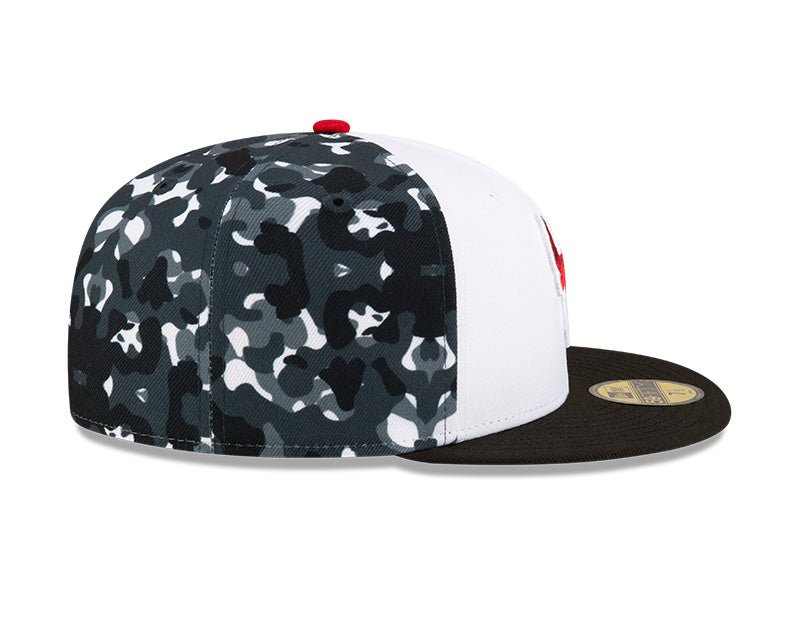 Toros de Tijuana White/Black Camo 59FIFTY Fitted Hat - New Era - 