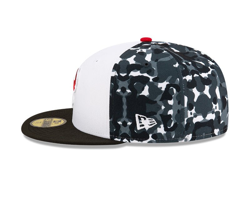 Toros de Tijuana White/Black Camo 59FIFTY Fitted Hat - New Era - 