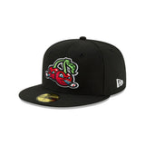 Traverse City Pit Spitters Black Cherries Logo Fitted Hat - New Era - 